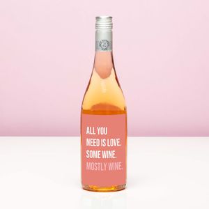 Wijnfles All You Need Is Love - Rosé (Blush Rosé)