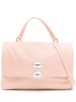 Zanellato sac porté épaule médium en cuir - Rose