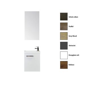 Fonteinkast Sanicare Q40 Truffel (spiegel optioneel)