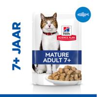 Hill&apos;s Mature Adult 7+ nat kattenvoer met zeevis maaltijdzakje multipack 1 tray (12 x 85 g)