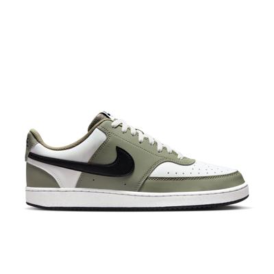Nike Court Vision Low Sneakers Wit Olijfgroen Zwart Nike Court Vision Low Sneakers Wit Olijfgroen Zwart