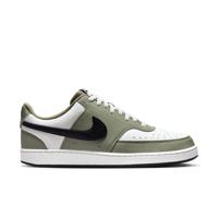 Nike Court Vision Low Sneakers Wit Olijfgroen Zwart