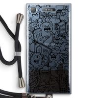 Vexx Black City : Sony Xperia XZ1 Transparant Hoesje met koord