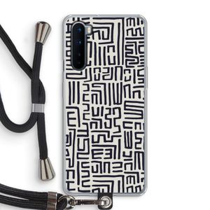 Moroccan Print: OnePlus Nord Transparant Hoesje met koord