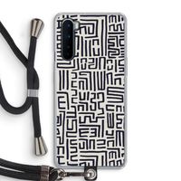 Moroccan Print: OnePlus Nord Transparant Hoesje met koord