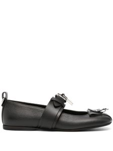 JW Anderson ballerines à détail de cadenas - Noir