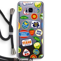 Fruitsticker: Samsung Galaxy S8 Plus Transparant Hoesje met koord