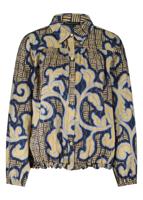 Tramontana Blouse Modern Rococo Tie Detail C15-18-301 Blouse 009995-printblues