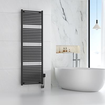 Wiesbaden Elara Smart WiFi Elektrische Radiator 181.7x60cm - Mat Zwart