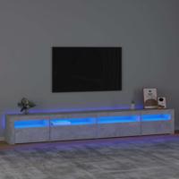 Tv-meubel met LED-verlichting 270x35x40 cm betongrijs
