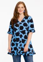 Yoek Tuniek flare ROSA NERA | Licht Blauw | Maat 58/60