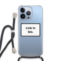 Link in bio: iPhone 13 Pro Transparant Hoesje met koord