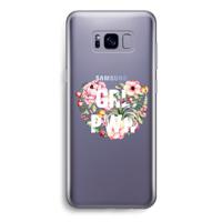 GRL PWR Flower: Samsung Galaxy S8 Transparant Hoesje