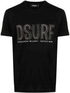 DSQUARED2 t-shirt à logo clouté - Noir