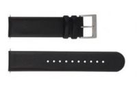 Horlogeband Mondaine BM20002 / FE16220.20Q.4 Leder Zwart 20mm