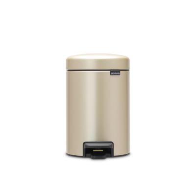 Brabantia NewIcon Pedaalemmer - 3 liter - kunststof binnenemmer - Champagne 304408