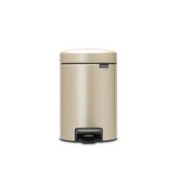 Brabantia NewIcon Pedaalemmer - 3 liter - kunststof binnenemmer - Champagne 304408