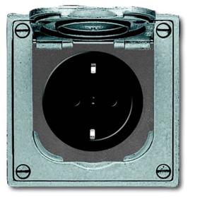 ABB 2CKA002011A3871 Geaard stopcontact IP41 Grijs