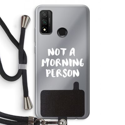 Morning person: Huawei P Smart (2020) Transparant Hoesje met koord