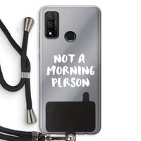 Morning person: Huawei P Smart (2020) Transparant Hoesje met koord