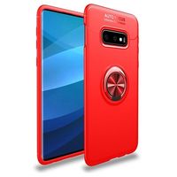 Samsung Galaxy S10+ Magnetische Ring Grip Case - Rood - thumbnail