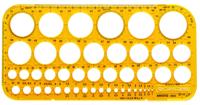 Aristo ar-5033 cirkelsjabloon 1-36 mm 45 cirkels