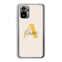Amber Script: Xiaomi Redmi Note 10S Transparant Hoesje
