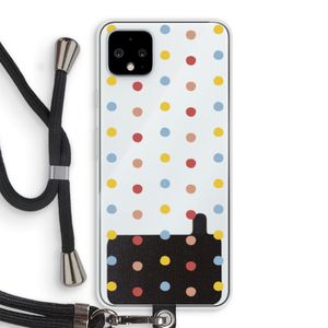 Bollen: Pixel 4 XL Transparant Hoesje met koord