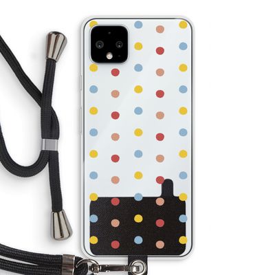 Bollen: Pixel 4 XL Transparant Hoesje met koord