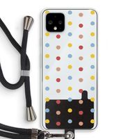 Bollen: Pixel 4 XL Transparant Hoesje met koord