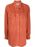 MARANT ÉTOILE chemise en jean - Orange - thumbnail