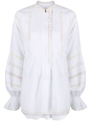 Zadig&Voltaire blouse à broderie anglaise - Blanc