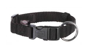 Trixie halsband hond classic zwart (35-55X2 CM)