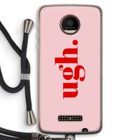 Ugh: Motorola Moto Z Force Transparant Hoesje met koord