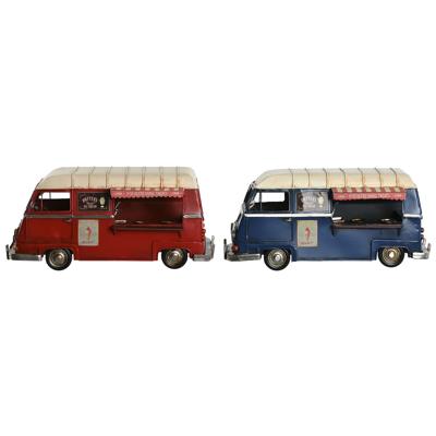 Decoratieve figuren Home ESPRIT Blauw Rood Beige Vintage 33 x 17 x 16 cm (2 Stuks)