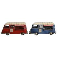 Decoratieve figuren Home ESPRIT Blauw Rood Beige Vintage 33 x 17 x 16 cm (2 Stuks)