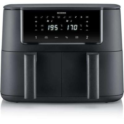 SEVERIN Airfryer FR2463 - 8L Capaciteit - Dubbele Tank - 10 Programma's - 2600W