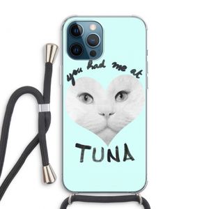 You had me at tuna: iPhone 12 Pro Max Transparant Hoesje met koord