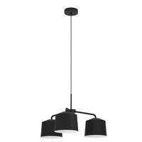 EGLO Caguanes Hanglamp - E27 - Ø 66,5 cm - Zwart|Wit