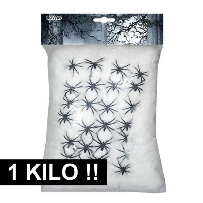 Boland Spinnenrag - 2x - 500 gram - uitrekbare watten - spinnenweb - halloween thema