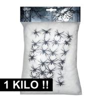 Boland Spinnenrag - 2x - 500 gram - uitrekbare watten - spinnenweb - halloween thema