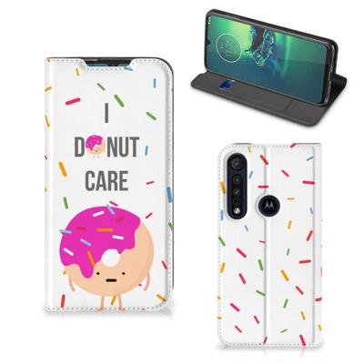 Motorola G8 Plus | Flip Style Cover | Donut Roze