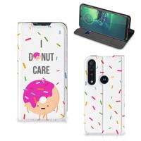 Motorola G8 Plus | Flip Style Cover | Donut Roze