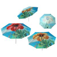 Strandparasol Ø 240 cm SPF50+ Bloem
