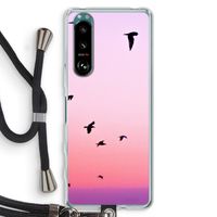 Fly away: Sony Xperia 5 III Transparant Hoesje met koord