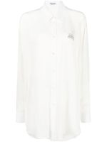 Balenciaga chemise Fashion Institute à coupe oversize - Blanc