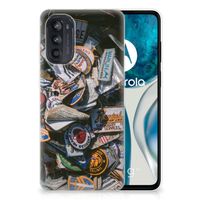 Motorola Moto G52/G82 Siliconen Hoesje met foto Badges