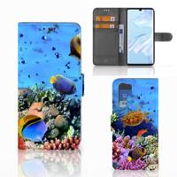 Huawei P30 Pro | Telefoonhoesje | Met pasjeshouder | Vissen