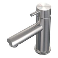 Wastafelmengkraan Brauer Brushed Edition Coldstart Opbouw Laag Korte Ronde Hendel Geborsteld RVS PVD Wastafelmengkraan Brauer Brushed Edition Coldstart Opbouw Laag Korte Ronde Hendel Geborsteld RVS PVD