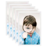 VidaXL Fotolijsten 5 st voor tafel 21x29,7 cm mdf wit